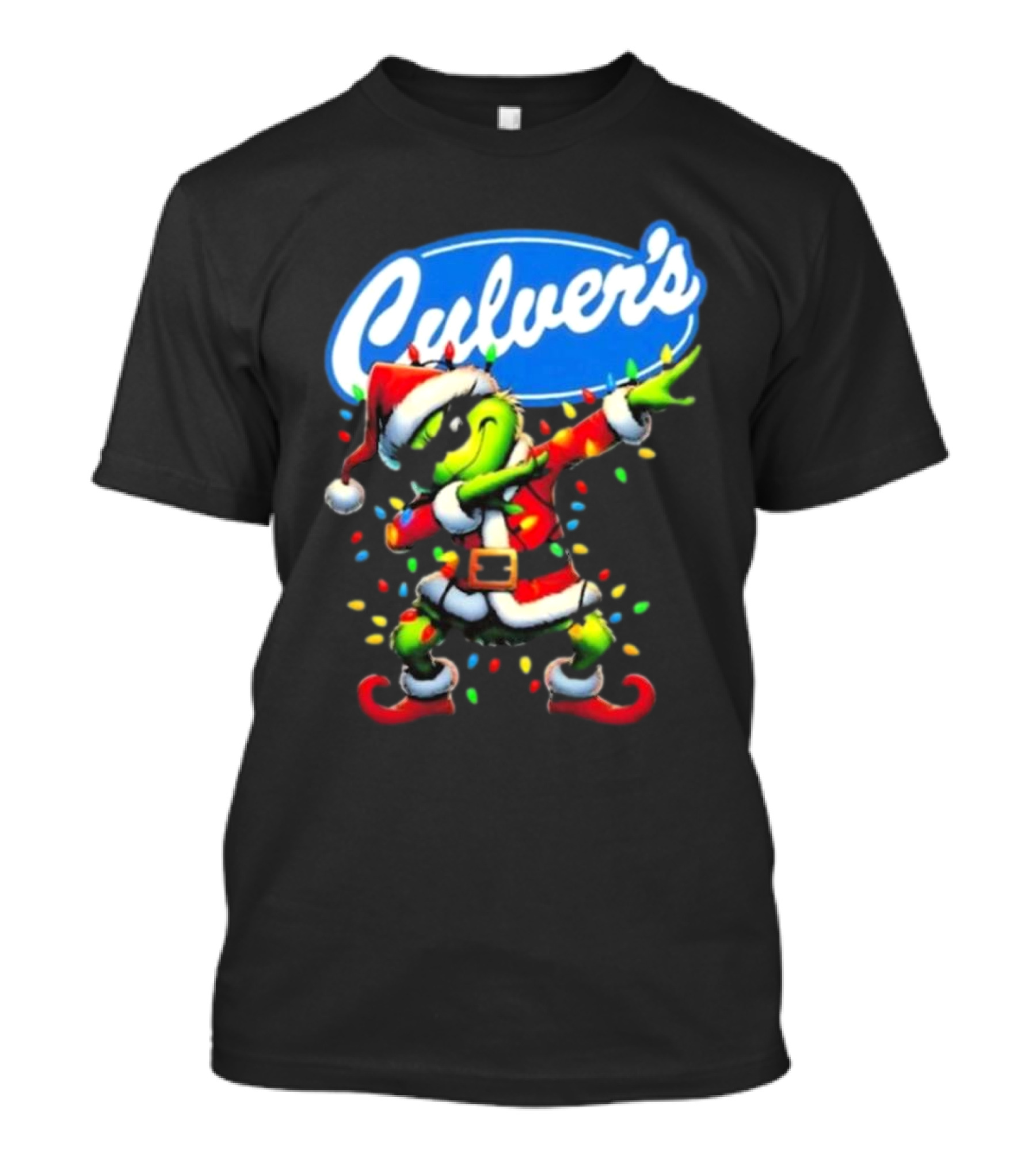 Culver's Santa Grinch Dabbing Christmas T-Shirt