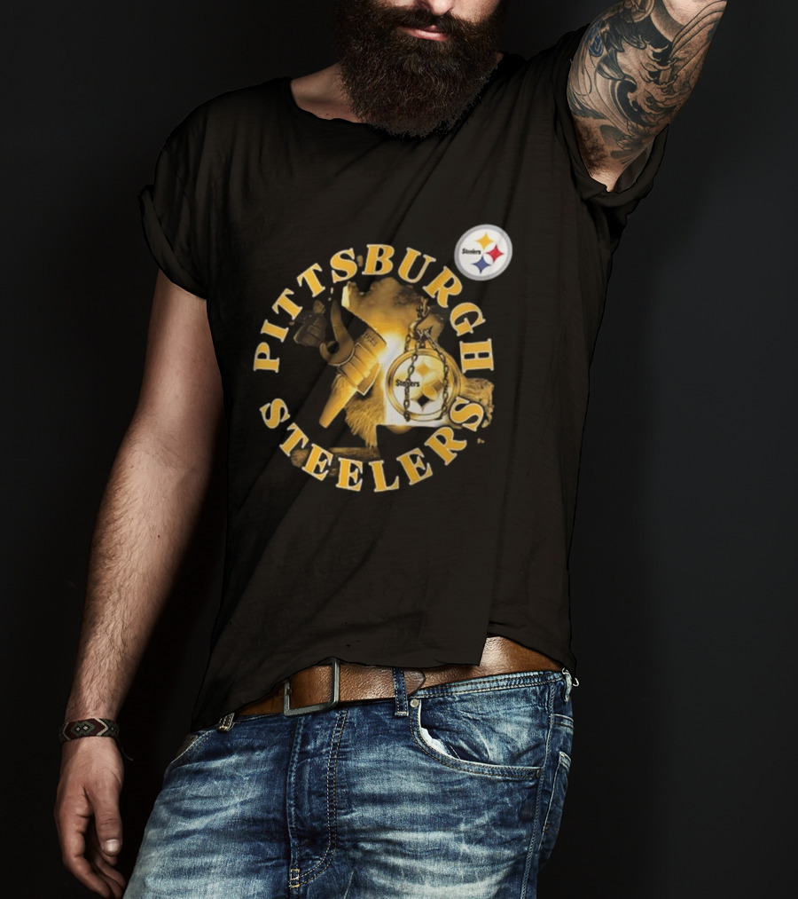 Pittsburgh Steelers Iconic Emblem Sporting Chance Tri-Blend T-Shirt