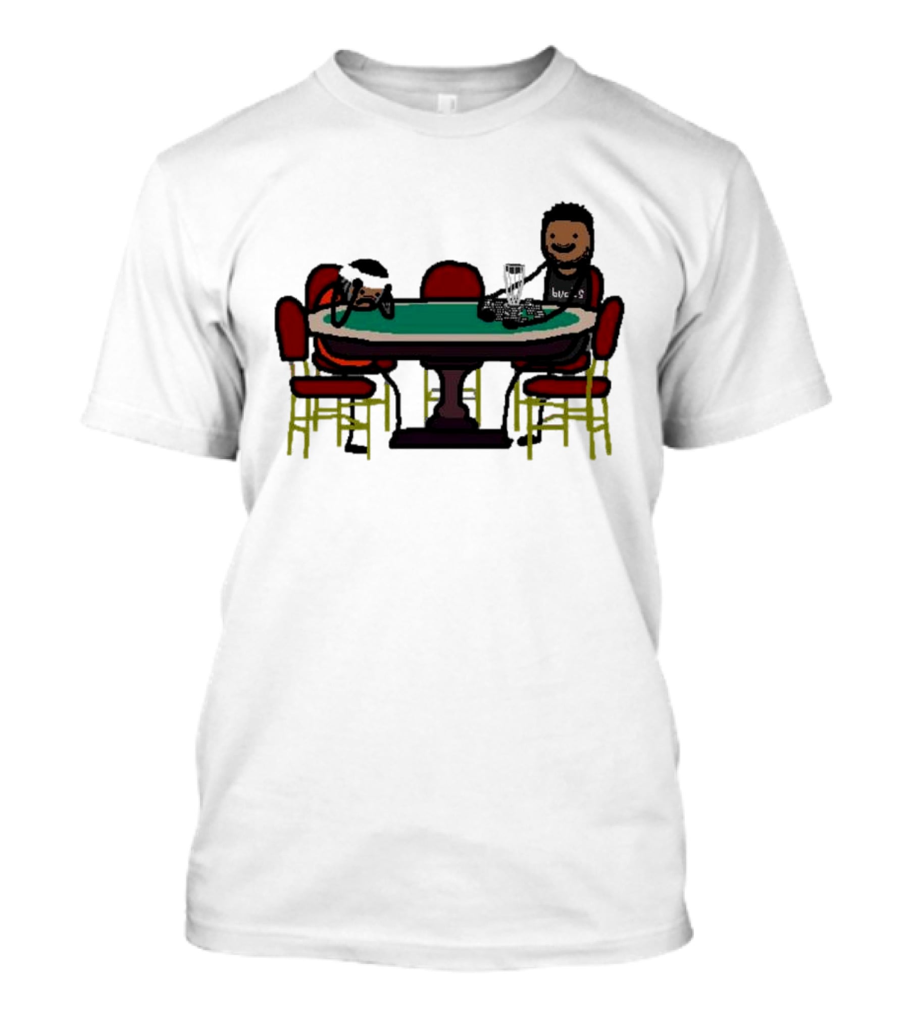 Giannis Antetokounmpo Milwaukee Bucks Poker Table Scene T-Shirt