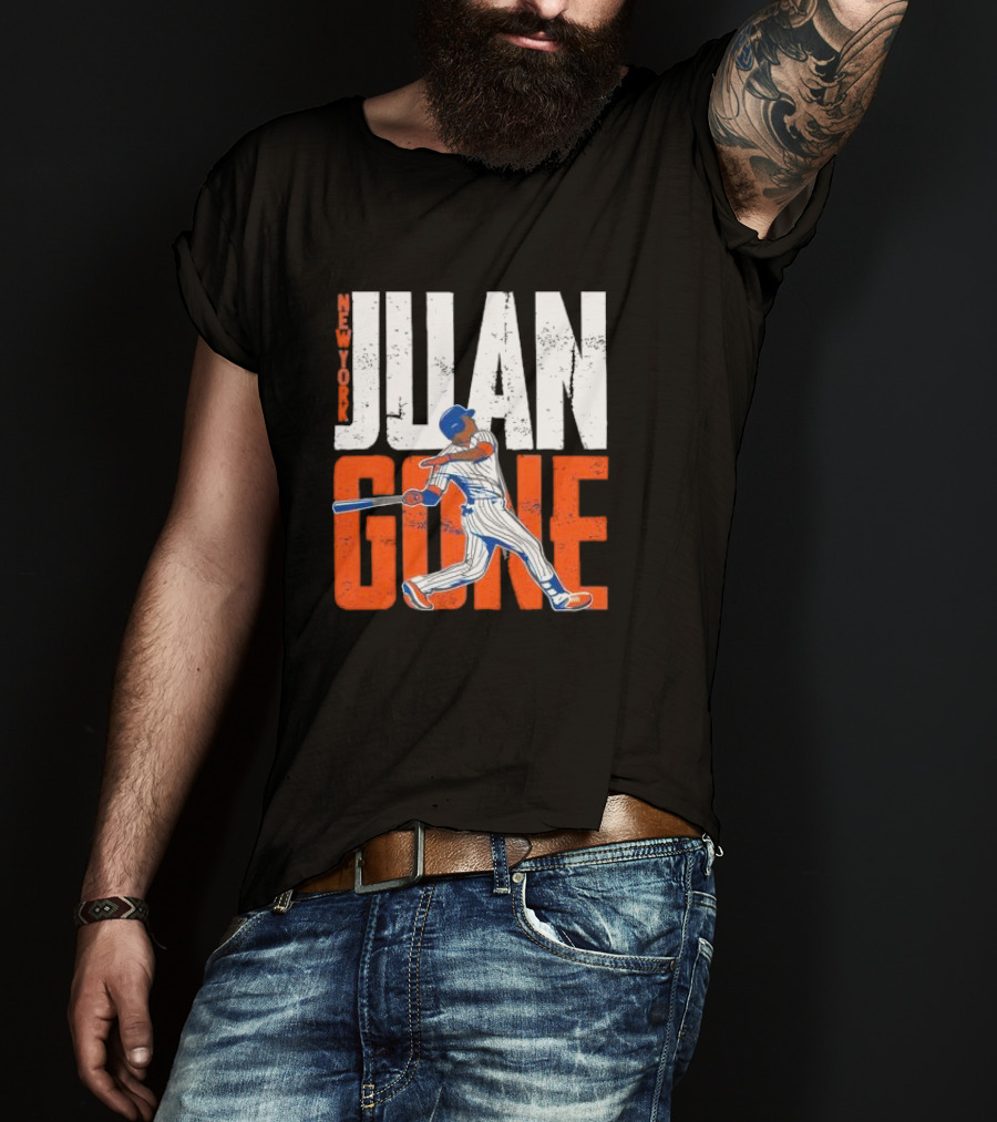 New York Juan Gone Baseball Player Swinging T-Shirt