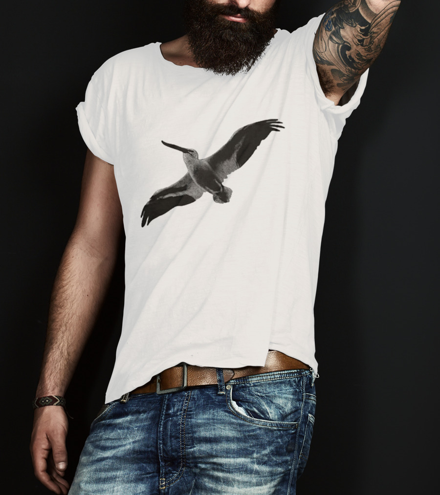 Staff Somewhere On The Northside Black And White Pelican T-Shirt