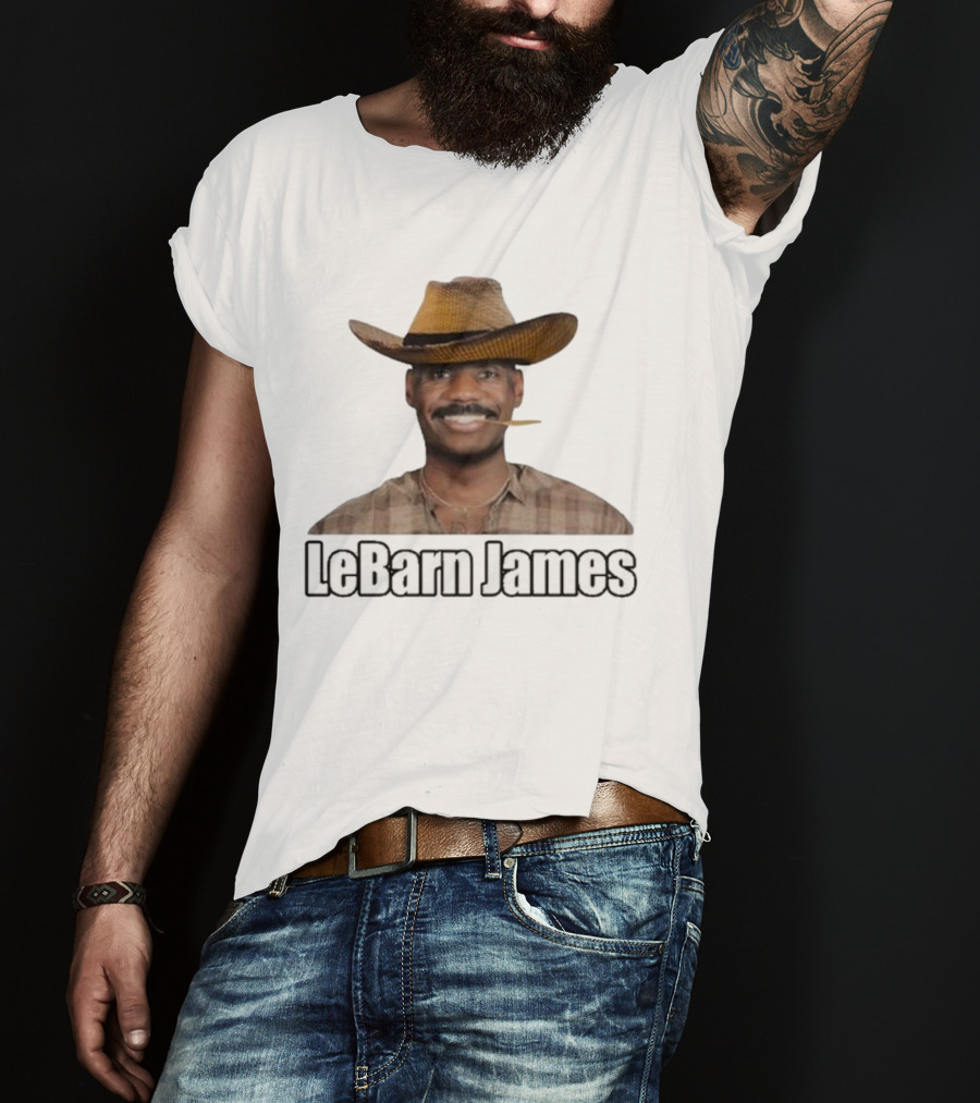 Lebron James Lebarn James Cowboy Hat Mustache T-Shirt