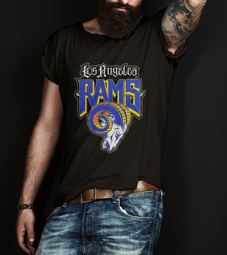 Los Angeles Rams Logo Ram Head Vamos Fans T-Shirt