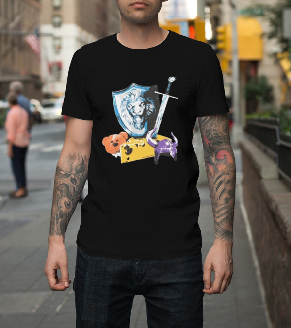 Shirt: Detroit Lions NFC North 2024 Shield Sword Bear Cheese Viking T-Shirt Detroit Lions NFC North 2024 Shield Sword Bear Cheese Viking T-Shirt
