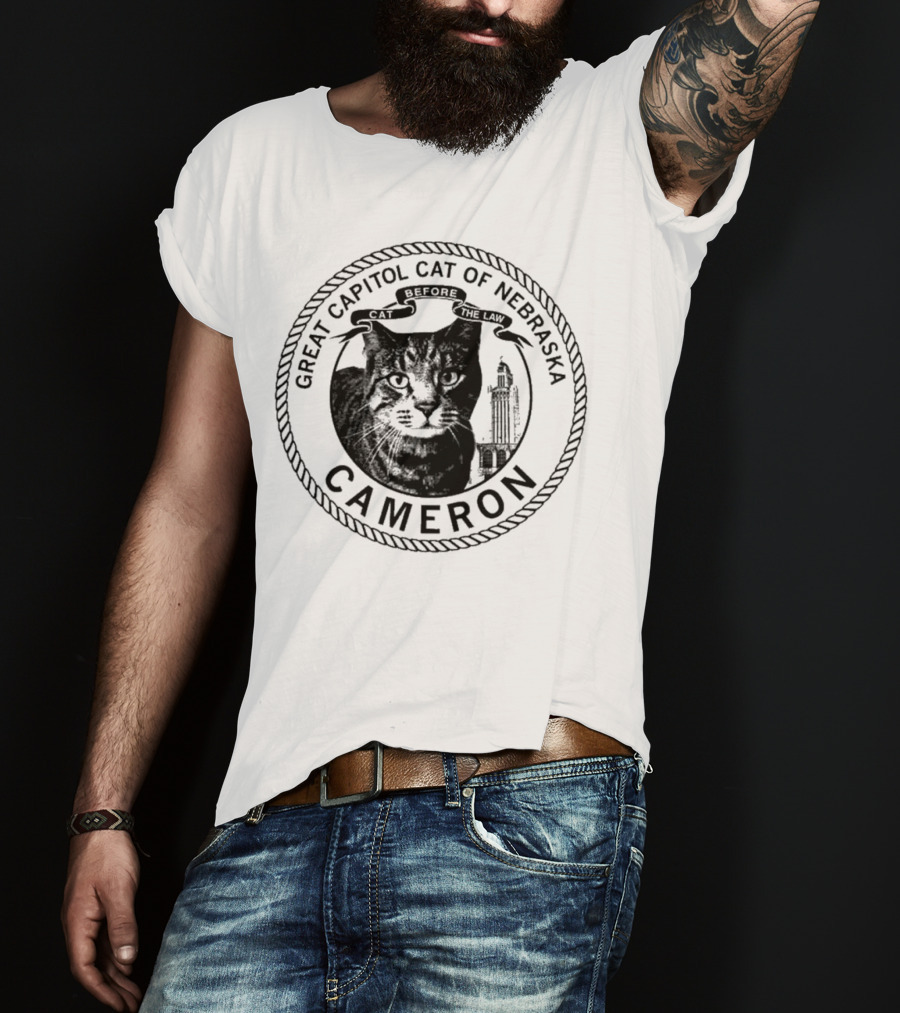 Cameron Great Capitol Cat Before The Law Of Nebraska T-Shirt