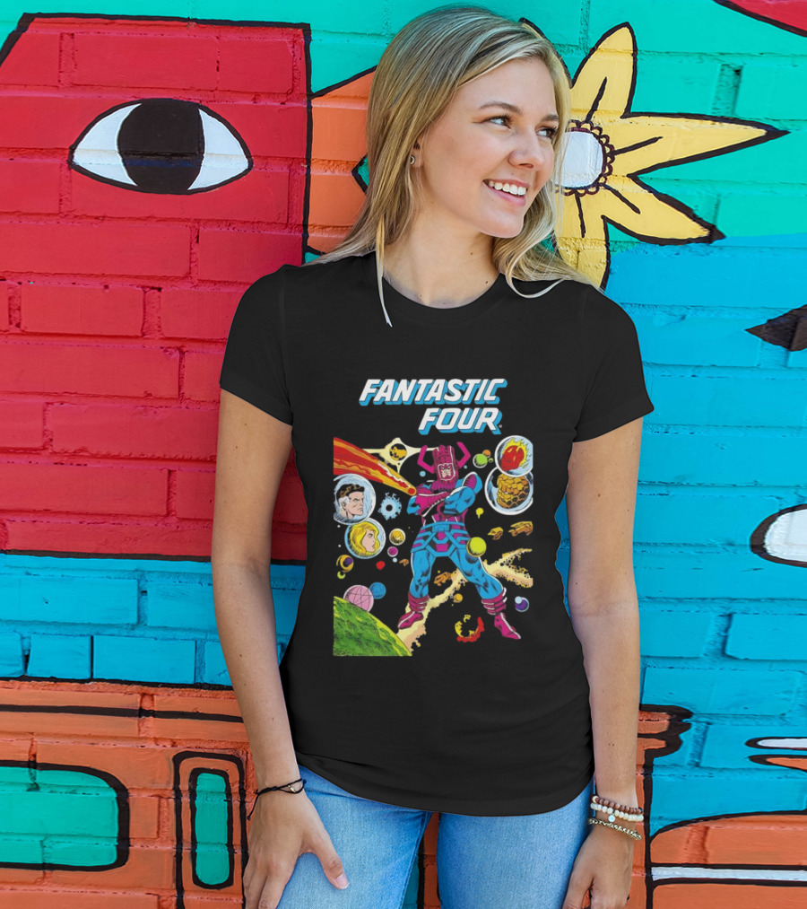 Fantastic Four Galactus Cosmic Adventure Comic T-Shirt