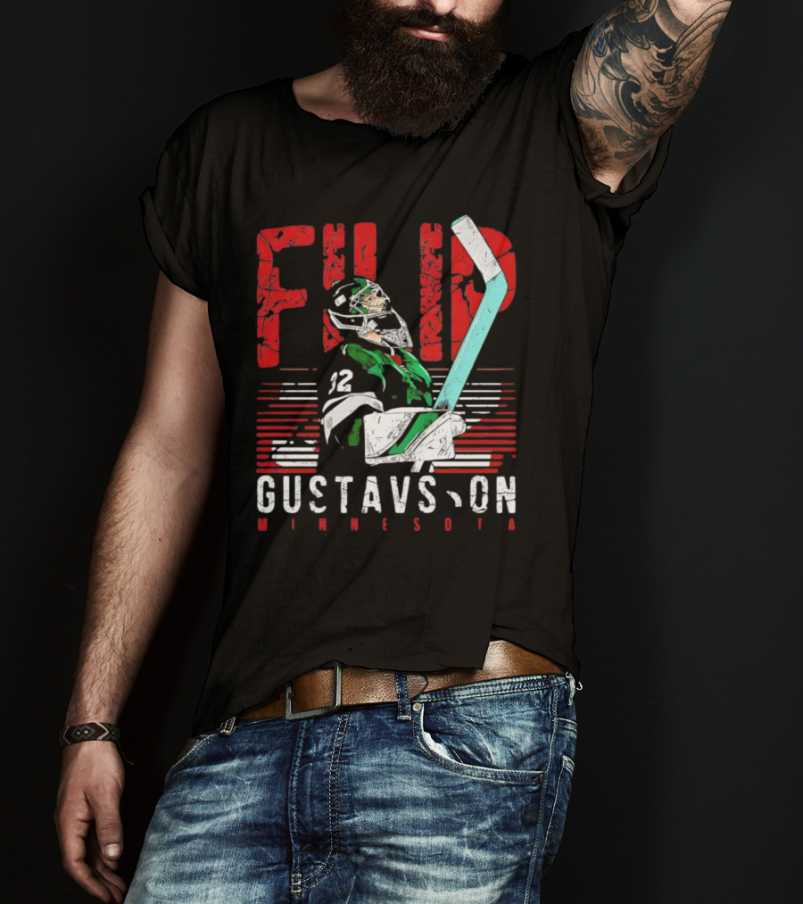 Filip Gustavsson Minnesota Vintage Hockey Player NHL Wild T-Shirt