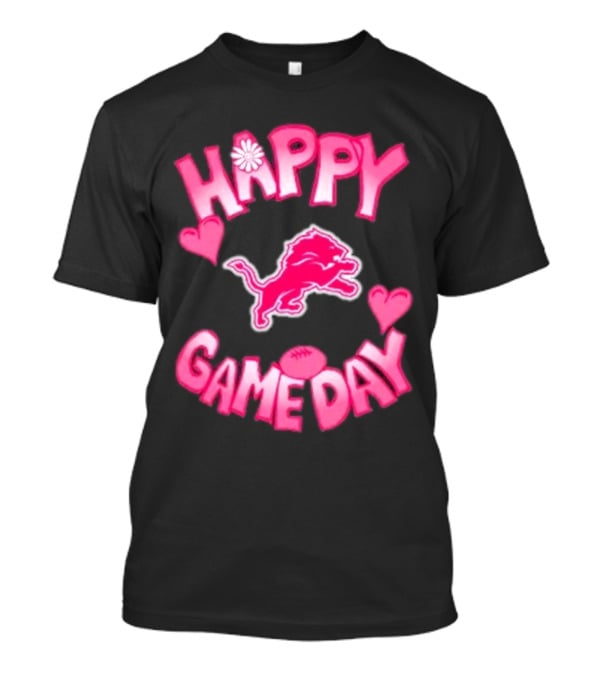 Happy Gameday Detroit Lions Valentine’s Day 2025 T-Shirt