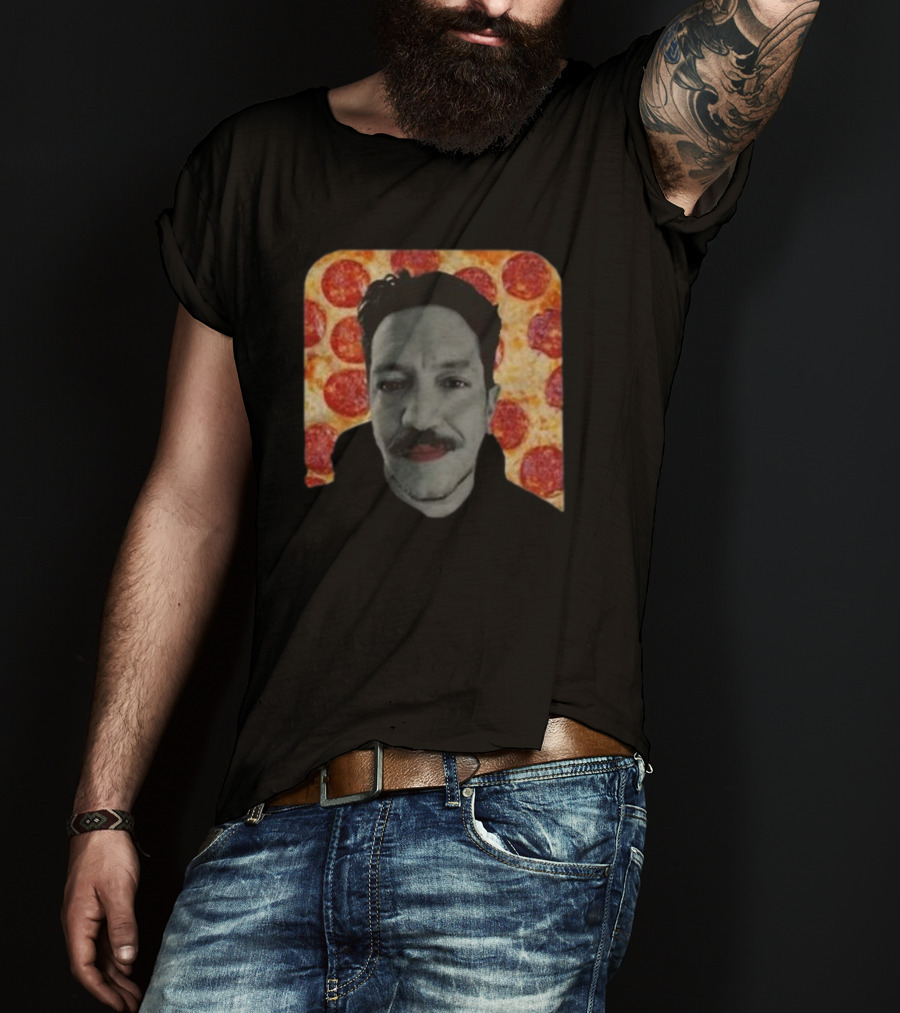 Sal Vulcano Tanka Jahari Event Pizza Background Face T-Shirt