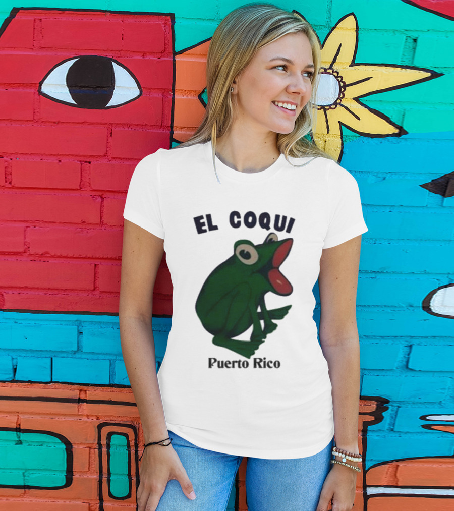Dios Bunny El Coqui Puerto Rico Frog T-Shirt