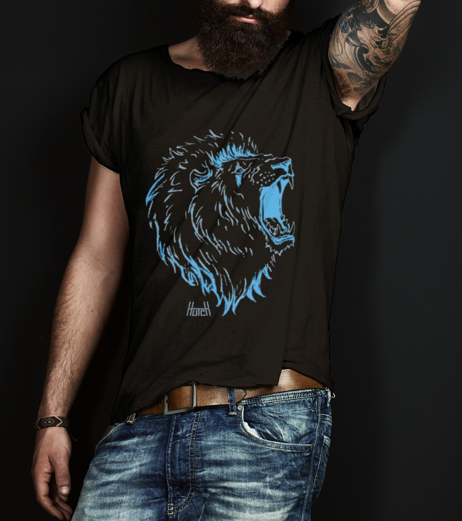 House Of Hutch Bold Lion Gritty T-Shirt