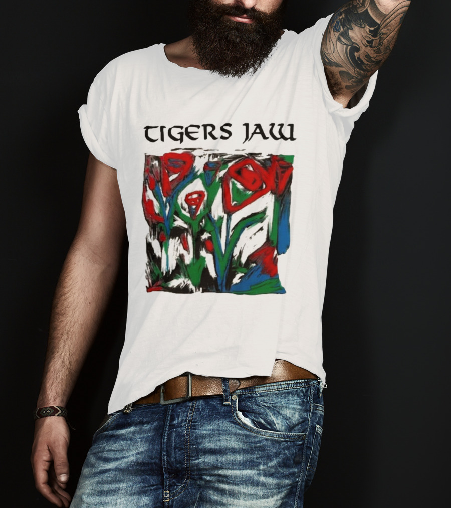 Tigers Jaw Lovesong Abstract Floral T-Shirt