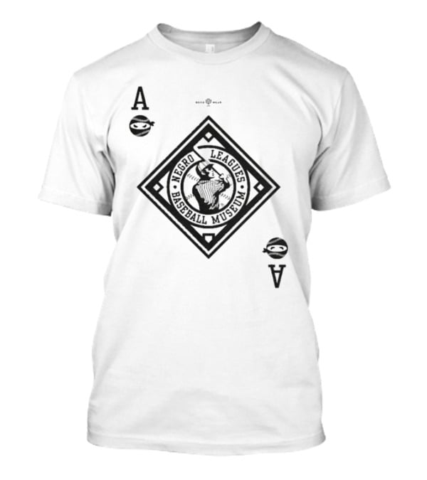 Negro Leagues Baseball Museum Black Aces Playing Card Style T-Shirt