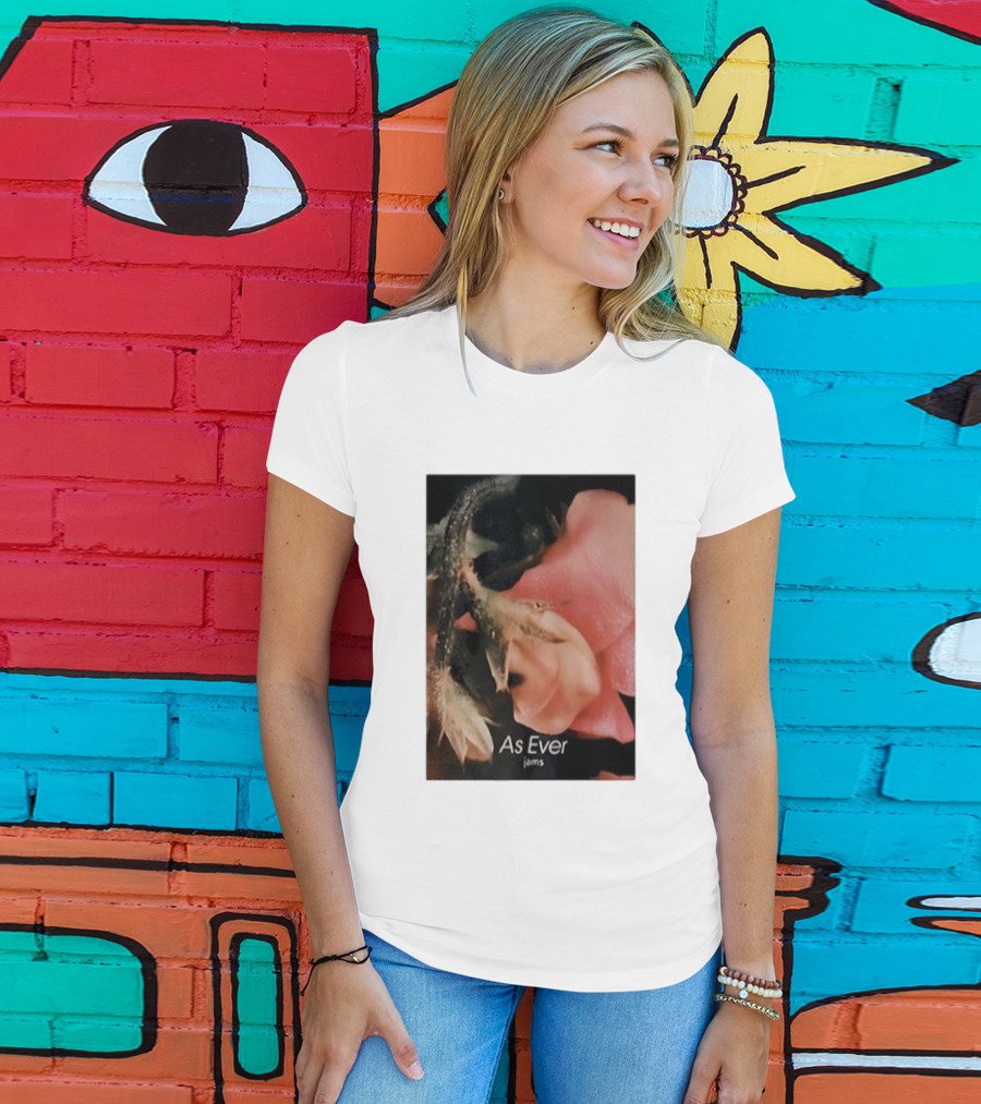 As Ever Jams 02 Pink Floral Close-Up T-Shirt