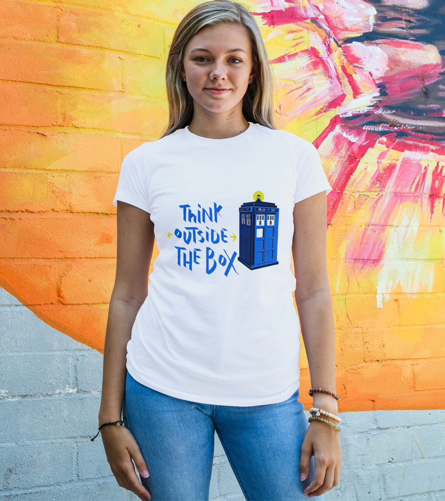 Think Outside The Box Doctor Who Tardis T-Shirt