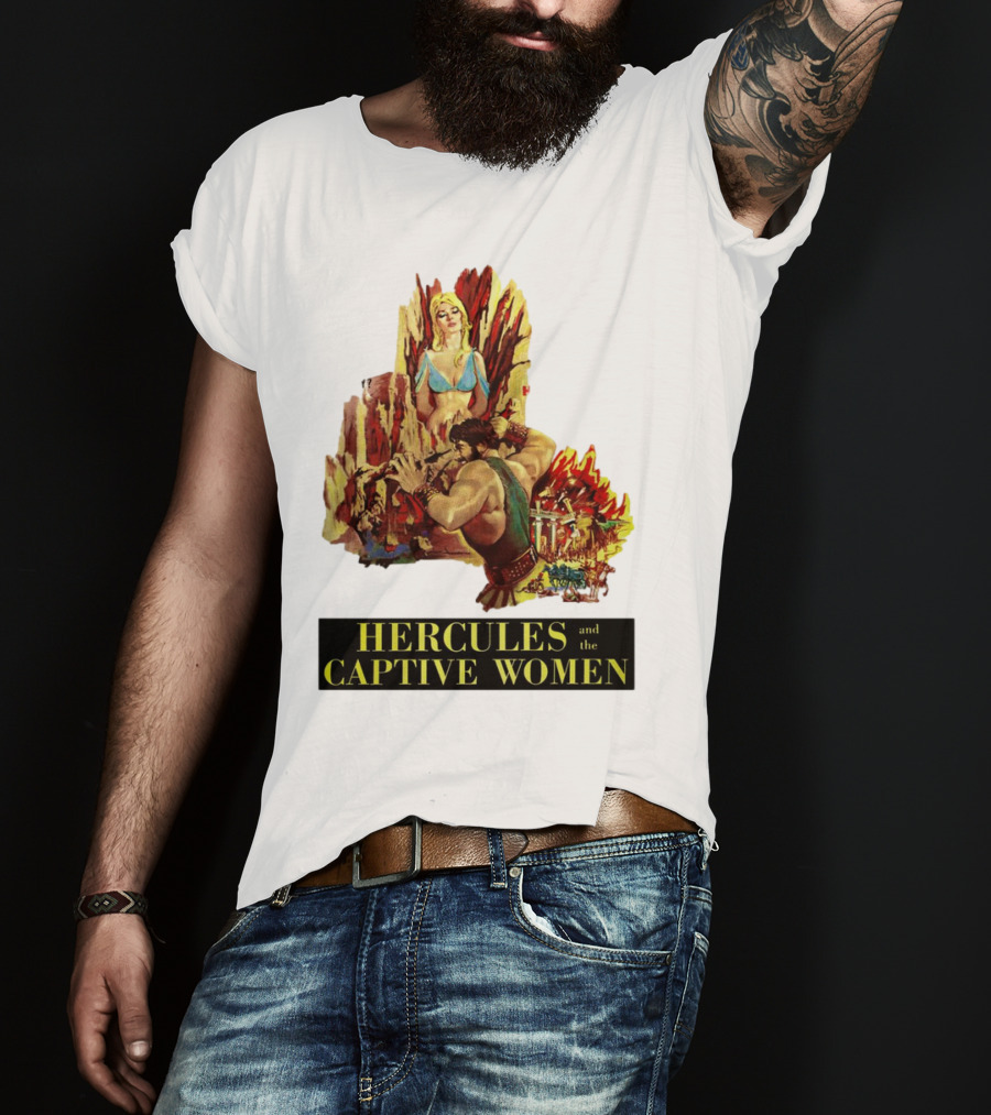 Hercules And The Captive Women Classic Movie Vintage Art T-Shirt