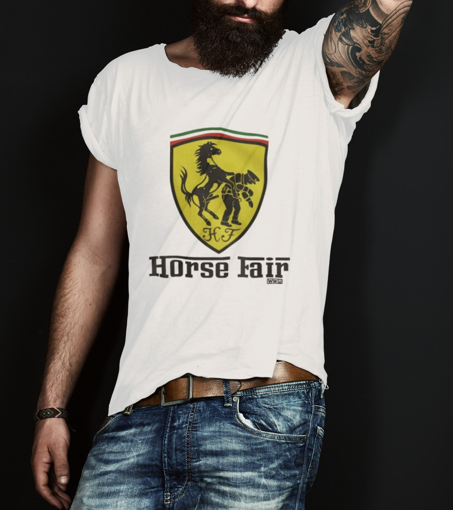 Horse Fair Waterford Whispers HF Shield With Horse And Man T-Shirt