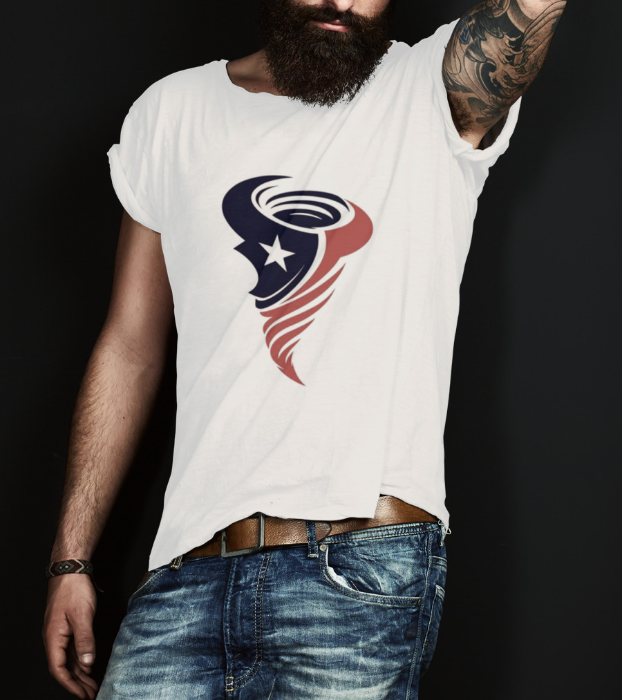 Houston Cyclones Tornado Star Symbol T-Shirt