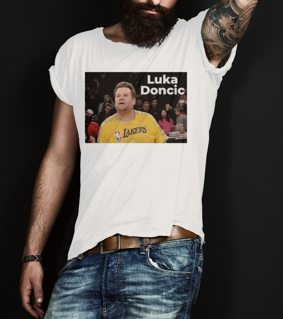 Luka Doncic James Corden Lakers NBA Fan T-Shirt