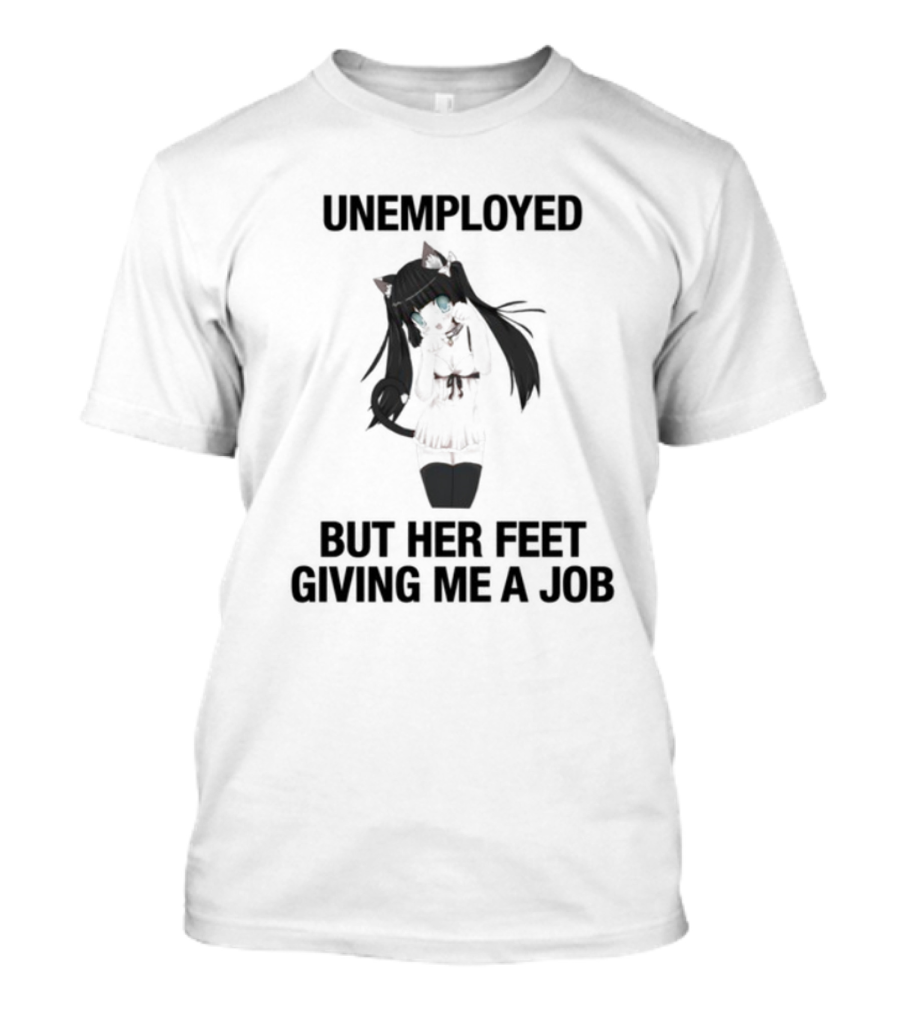Unemployed But Her Feet Giving Me A Job Lilith's Silhouette T-Shirt