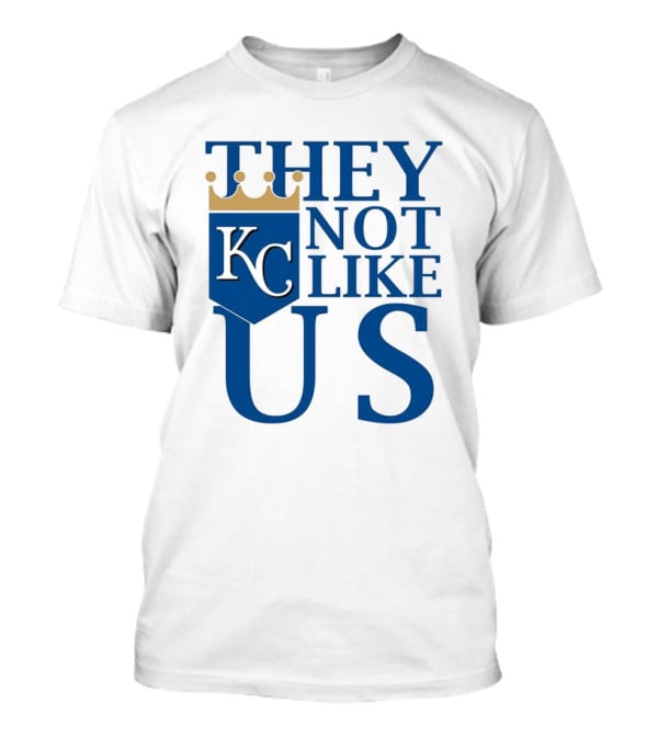 They Not Like Us KC Royals Crown Icon T-Shirt