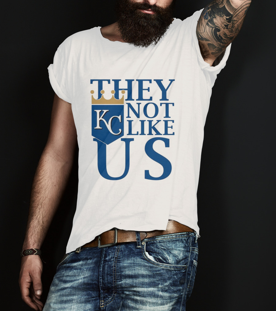 They Not Like Us KC Royals Crown Icon T-Shirt