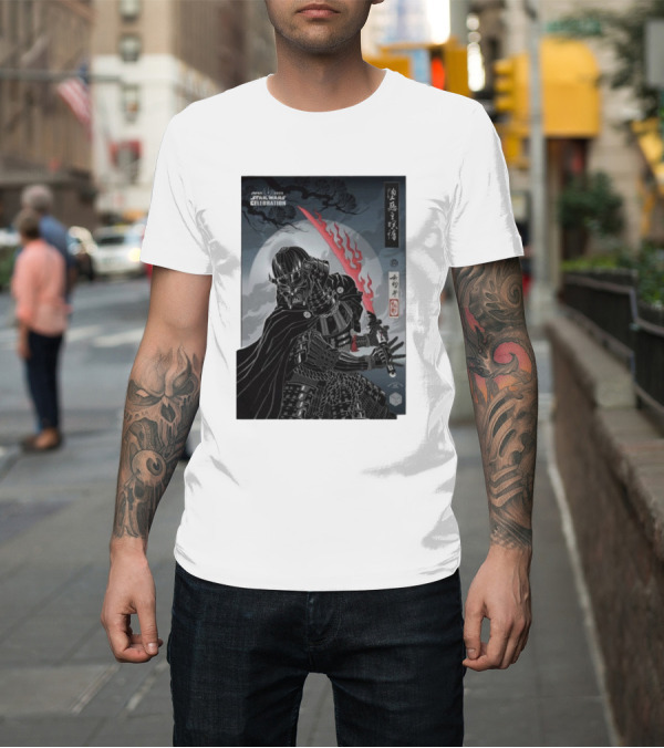 Shirt: Japan 2025 Star Wars Celebration Badge Darth Vader Samurai Warrior Final Reveal Characters T-Shirt Japan 2025 Star Wars Celebration Badge Darth Vader Samurai Warrior Final Reveal Characters T-Shirt
