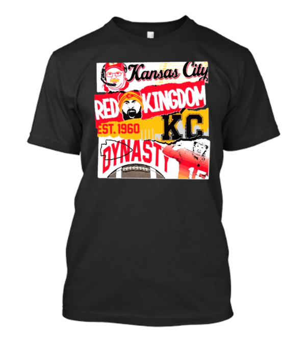 Kansas City Chiefs Red Kingdom Est 1960 KC Dynasty T-Shirt