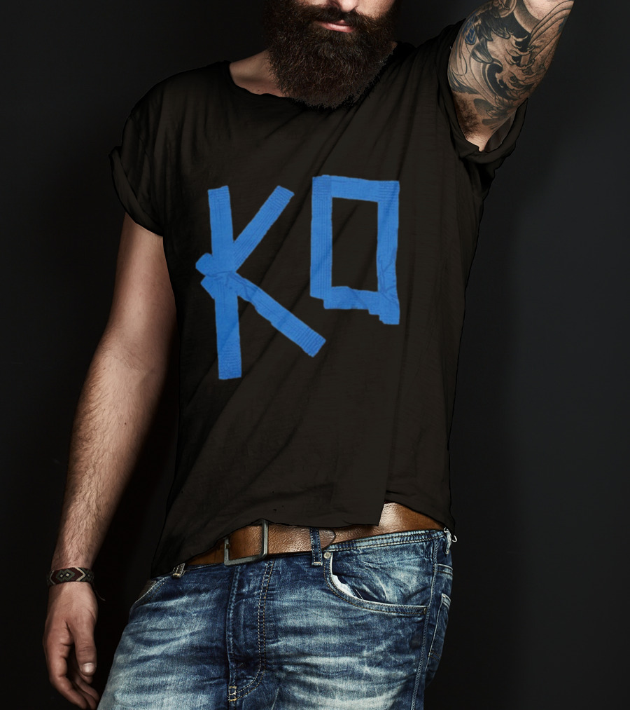 KO Martial Arts Blue Belt Letters T-Shirt