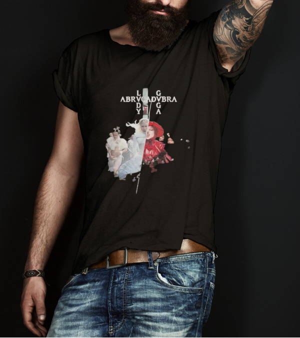 Lady Gaga Abracadabra Collage Fashion Art Style T-Shirt