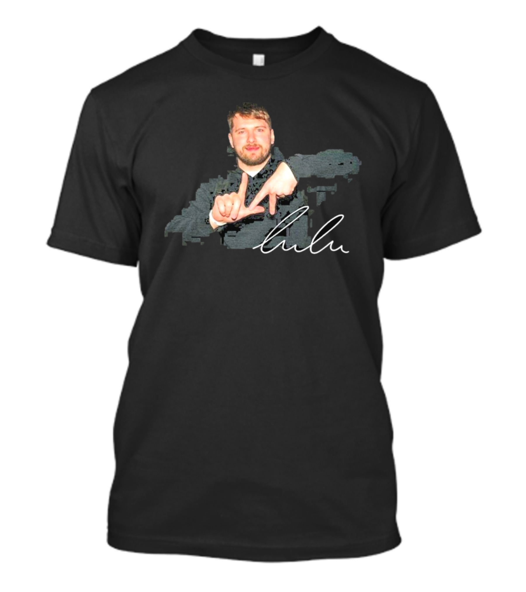 Luka Doncic Lulu LA Lakers Vintage Hand Sign T-Shirt