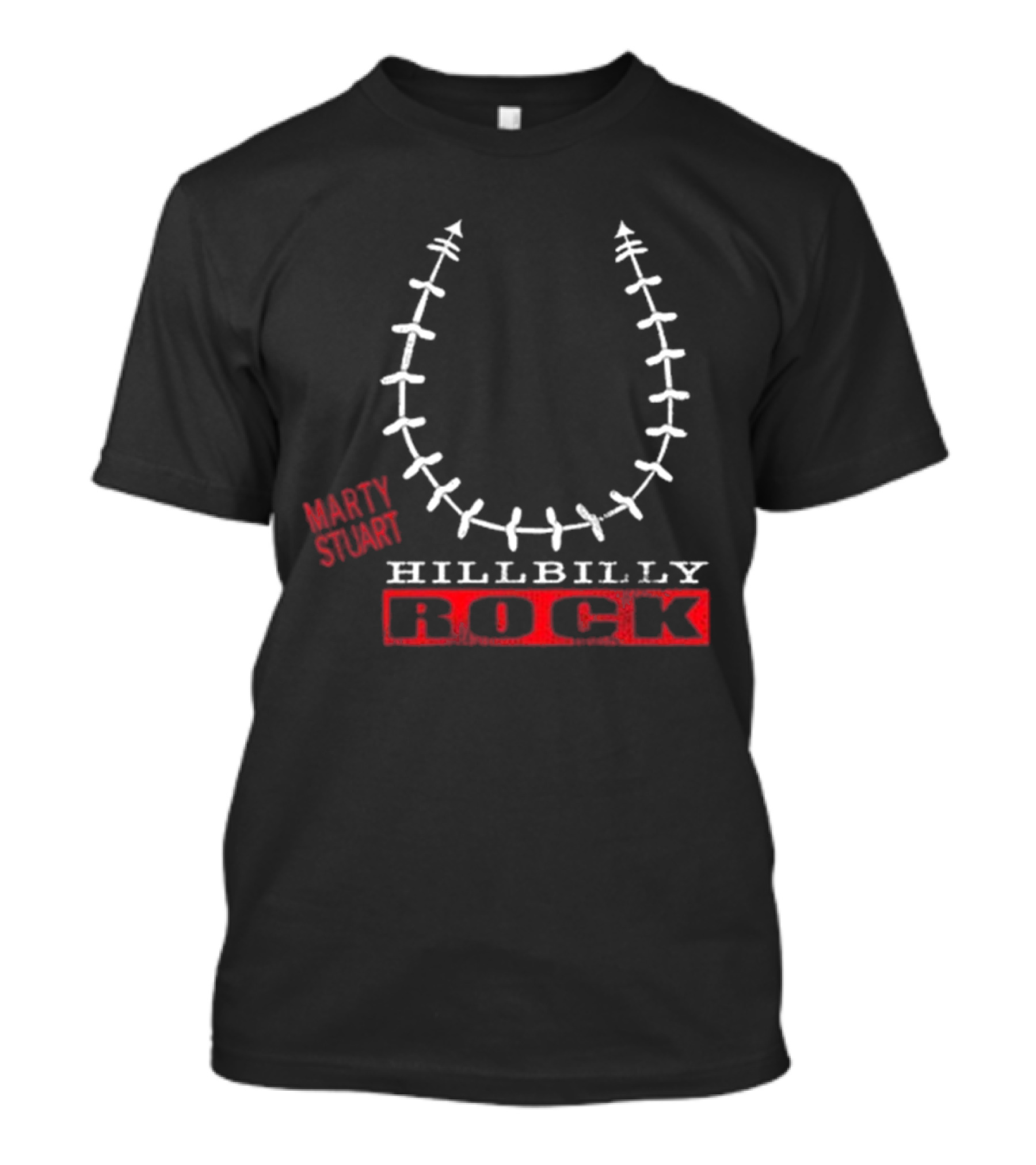 Marty Stuart HillBilly Rock Horseshoe Design T-Shirt