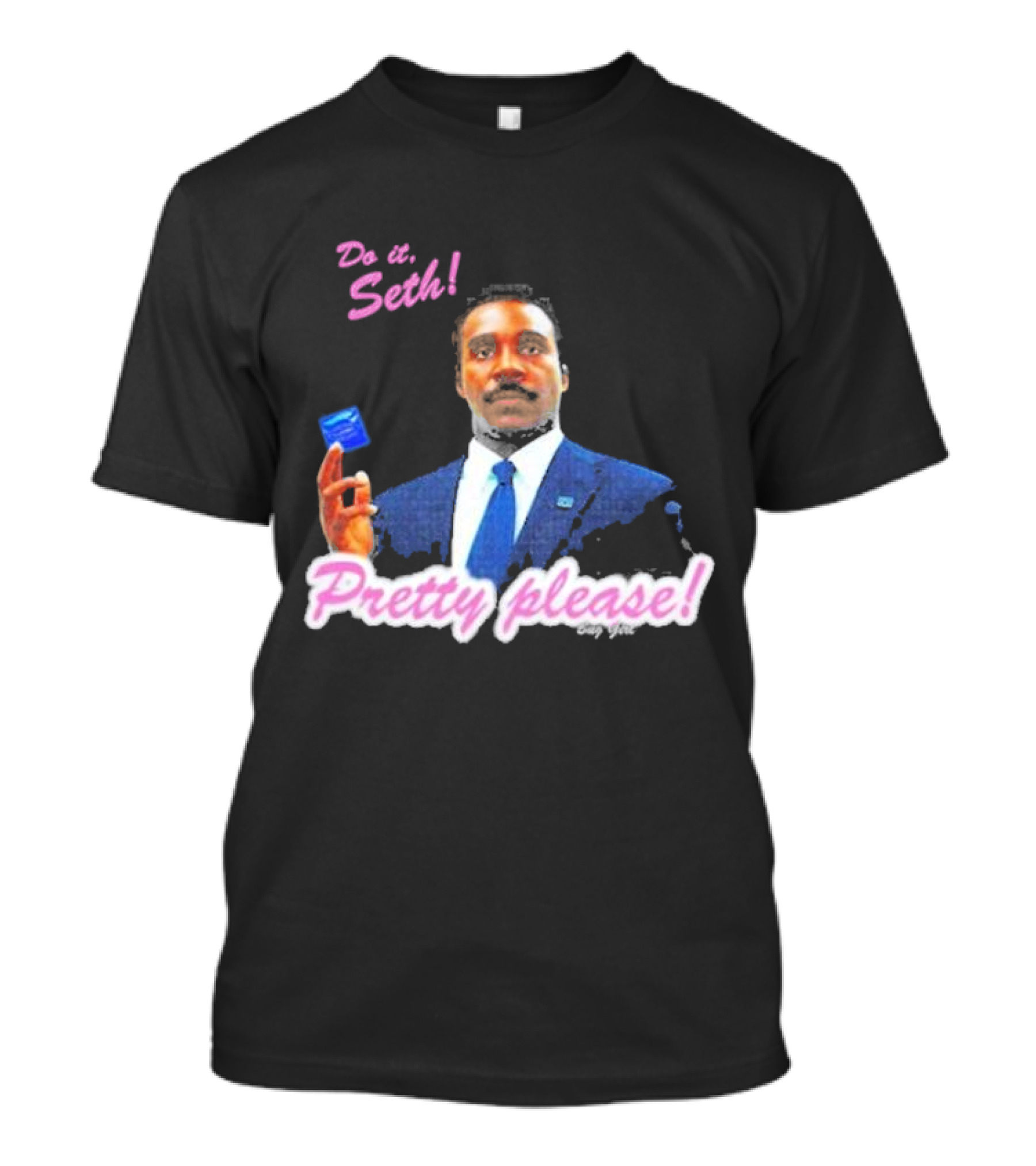 Do It Seth Pretty Please! Milchick Holding Blue Card T-Shirt