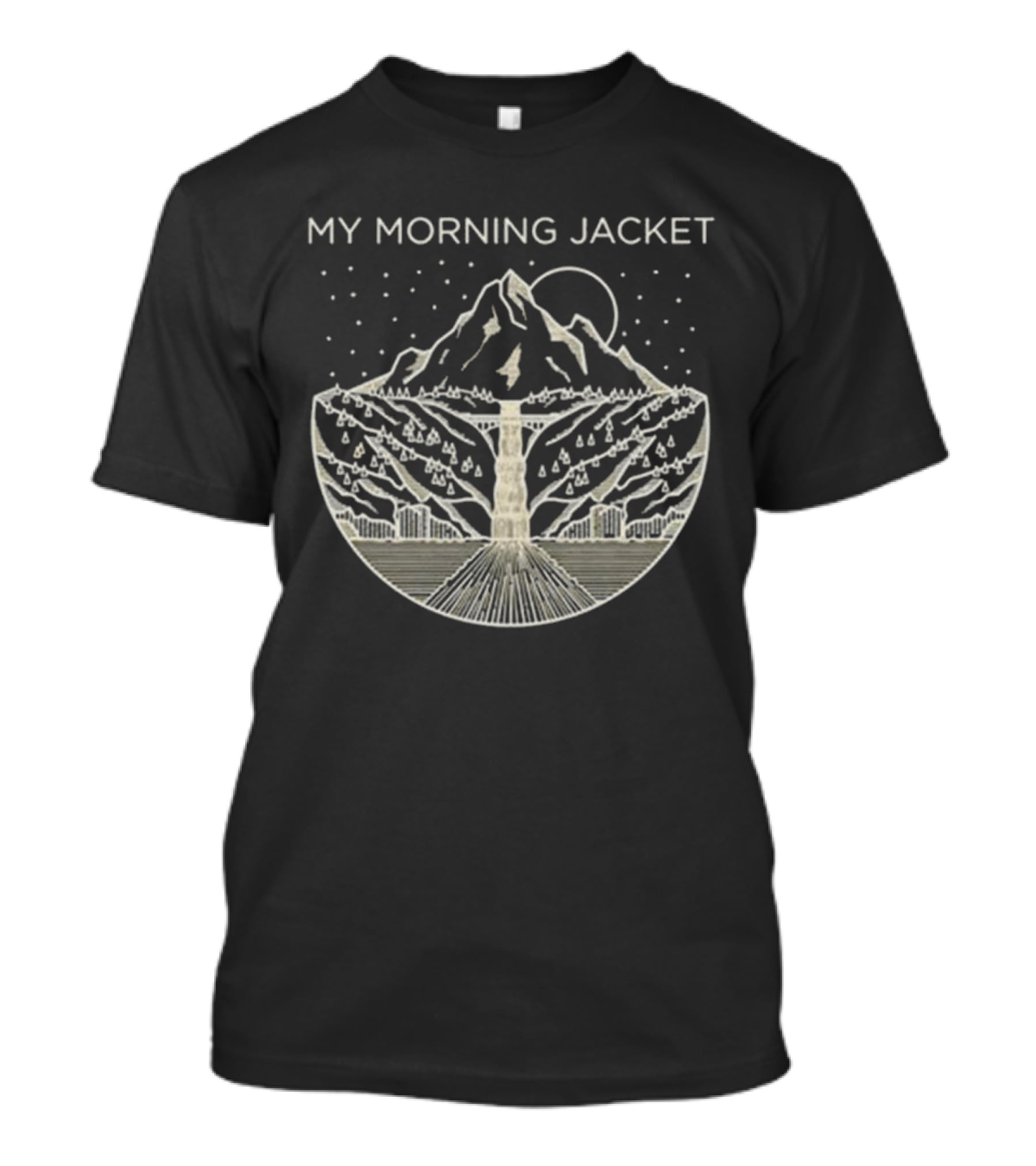 My Morning Jacket Gorge Mountain Starry Night T-Shirt