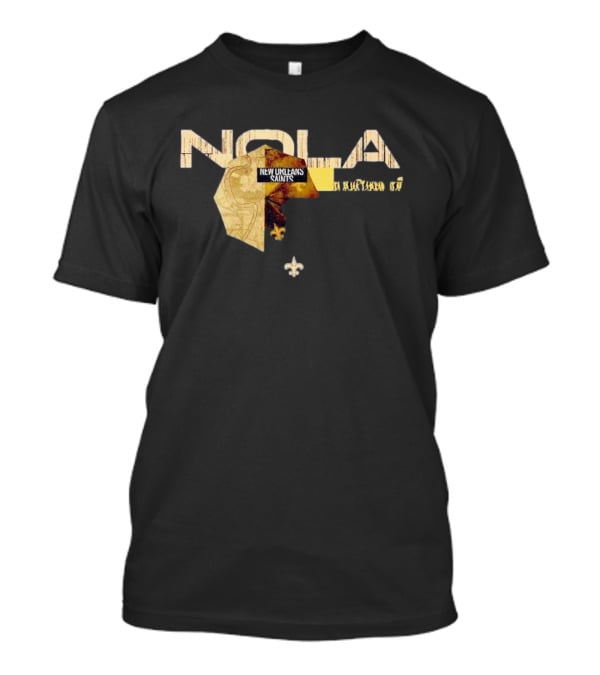 NOLA New Orleans Saints 2025 NFL Draft Cluster Fleur-de-Lis T-Shirt