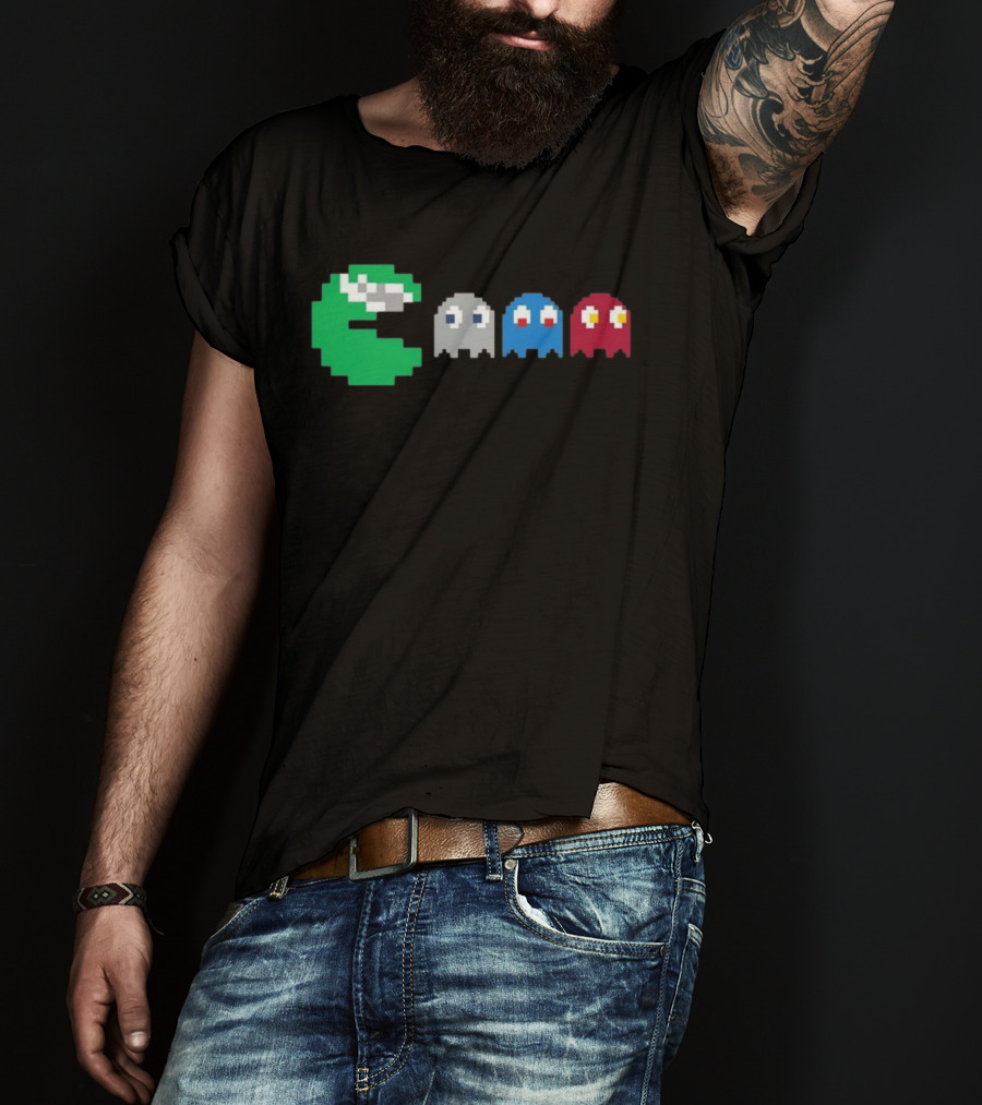 NFC East Rivalry Pac-Man Ghosts Football Theme T-Shirt