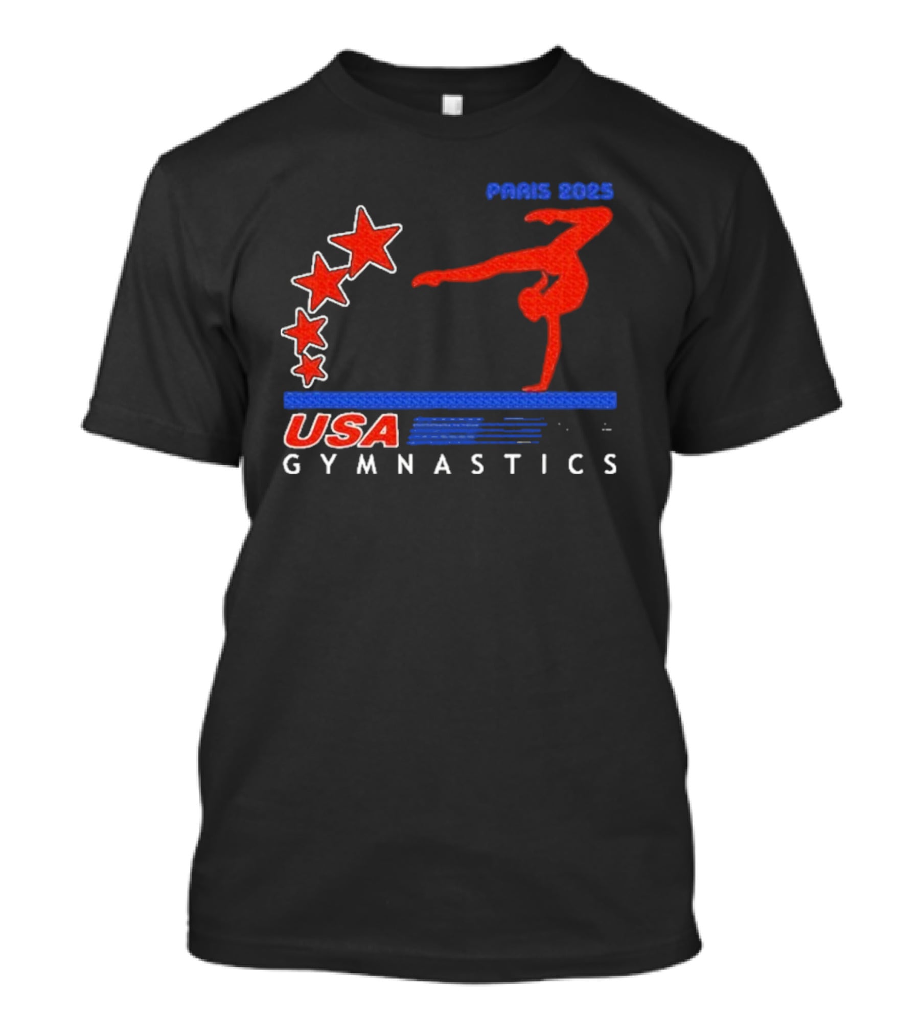 Paris 2025 USA Gymnastics Stars T-Shirt