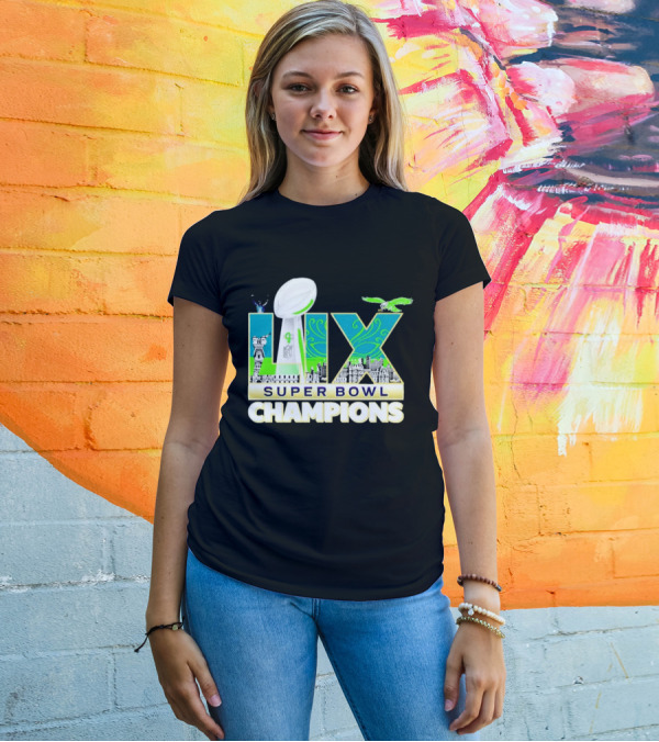 Philadelphia Eagles Super Bowl LIX Champions T-Shirt