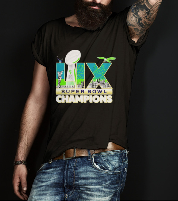 Philadelphia Eagles Super Bowl LIX Champions T-Shirt