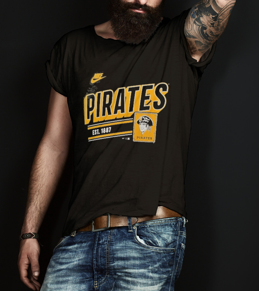 Nike Pittsburgh Pirates Est. 1887 Cooperstown Collection Retro T-Shirt