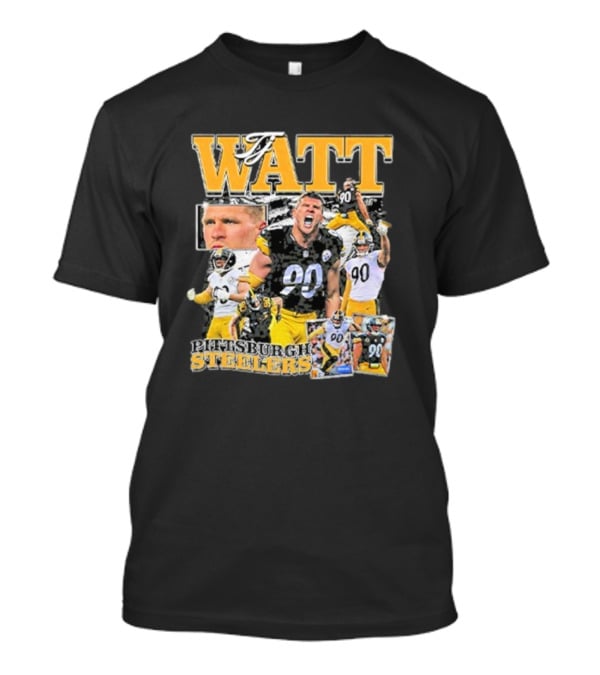 Pittsburgh Steelers TJ Watt 90 Collage T-Shirt