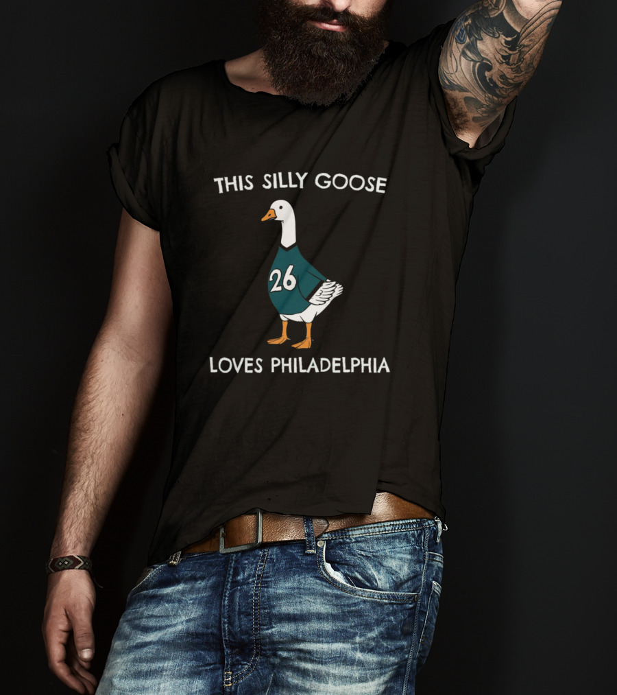 This Silly Goose Loves Philadelphia Number 26 T-Shirt