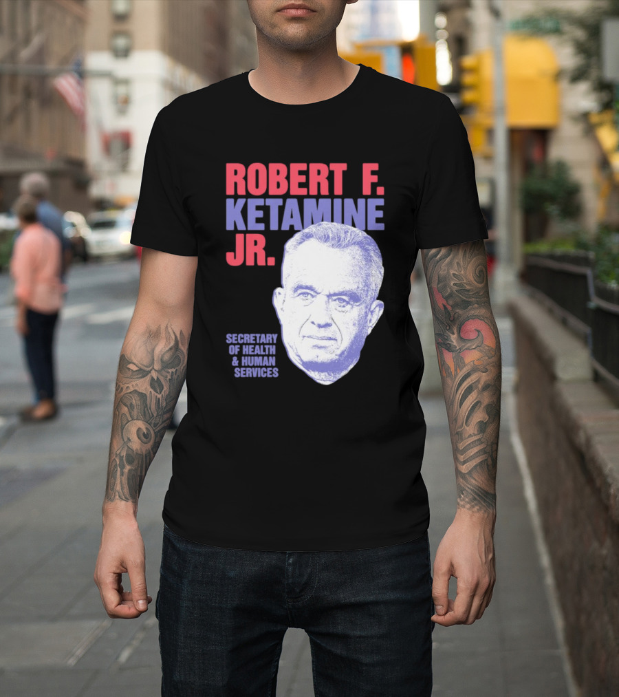 Robert F. Ketamine Jr. Secretary of Health and Human Services Retro Portrait T-Shirt