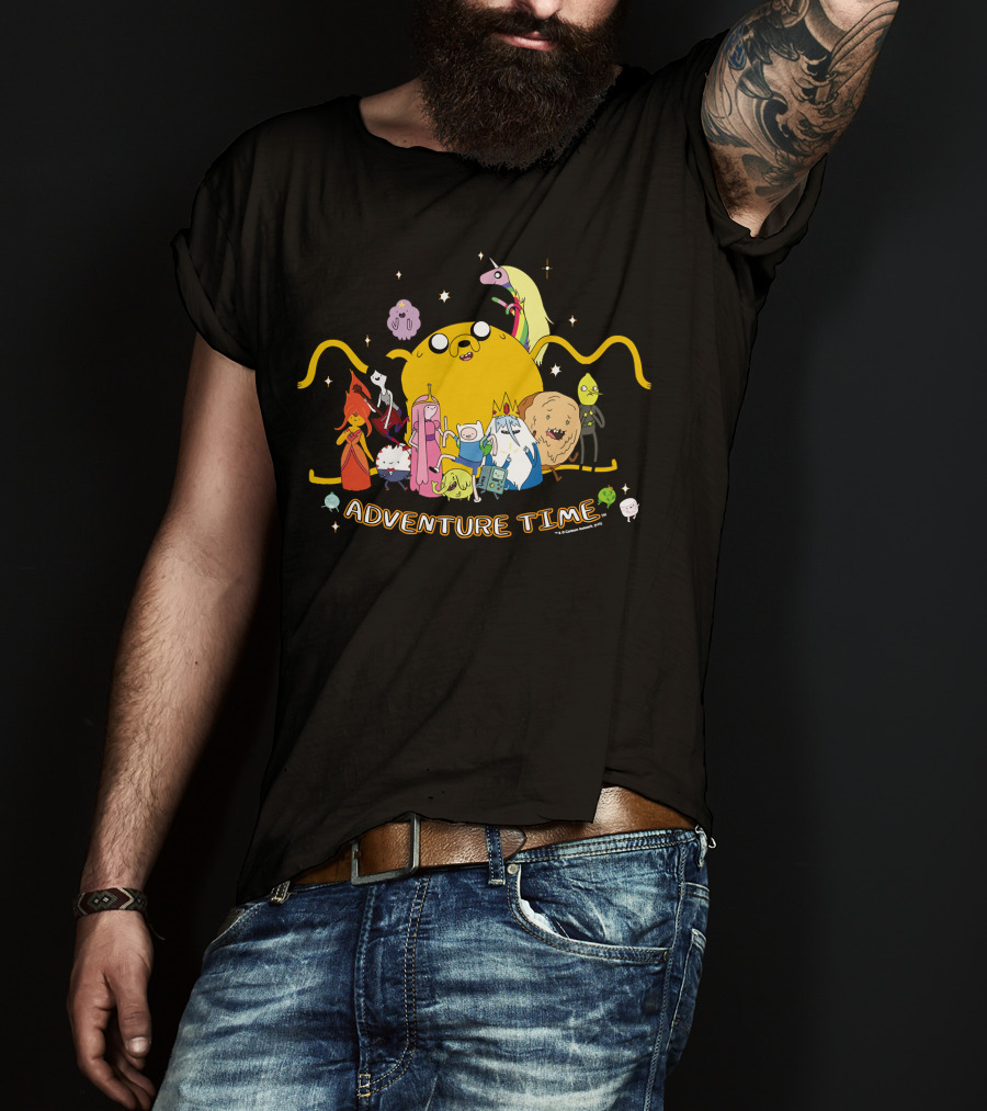 Adventure Time Outstretched Characters Group T-Shirt