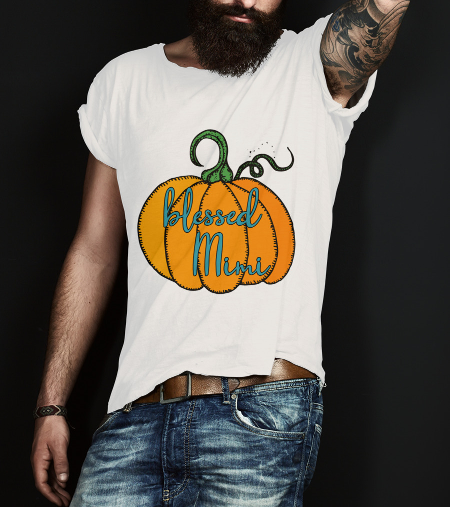 Blessed Mimi Pumpkin Autumn Harvest T-Shirt