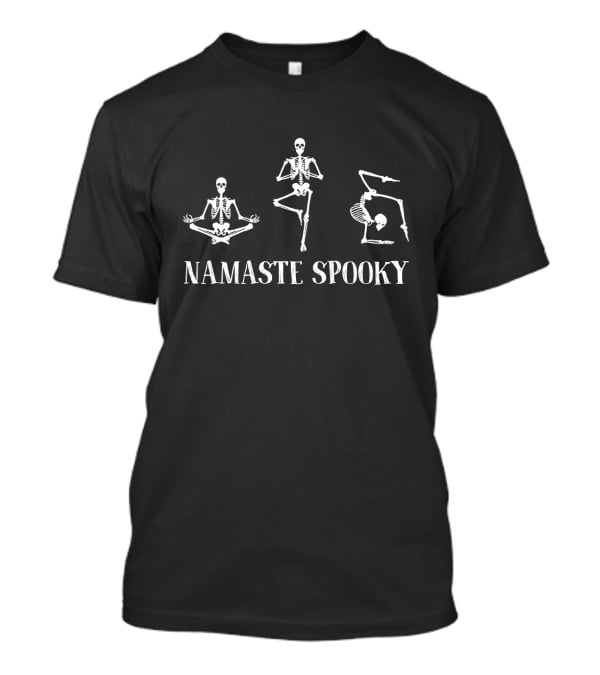 Namaste Spooky Skeleton Yoga Poses T-Shirt