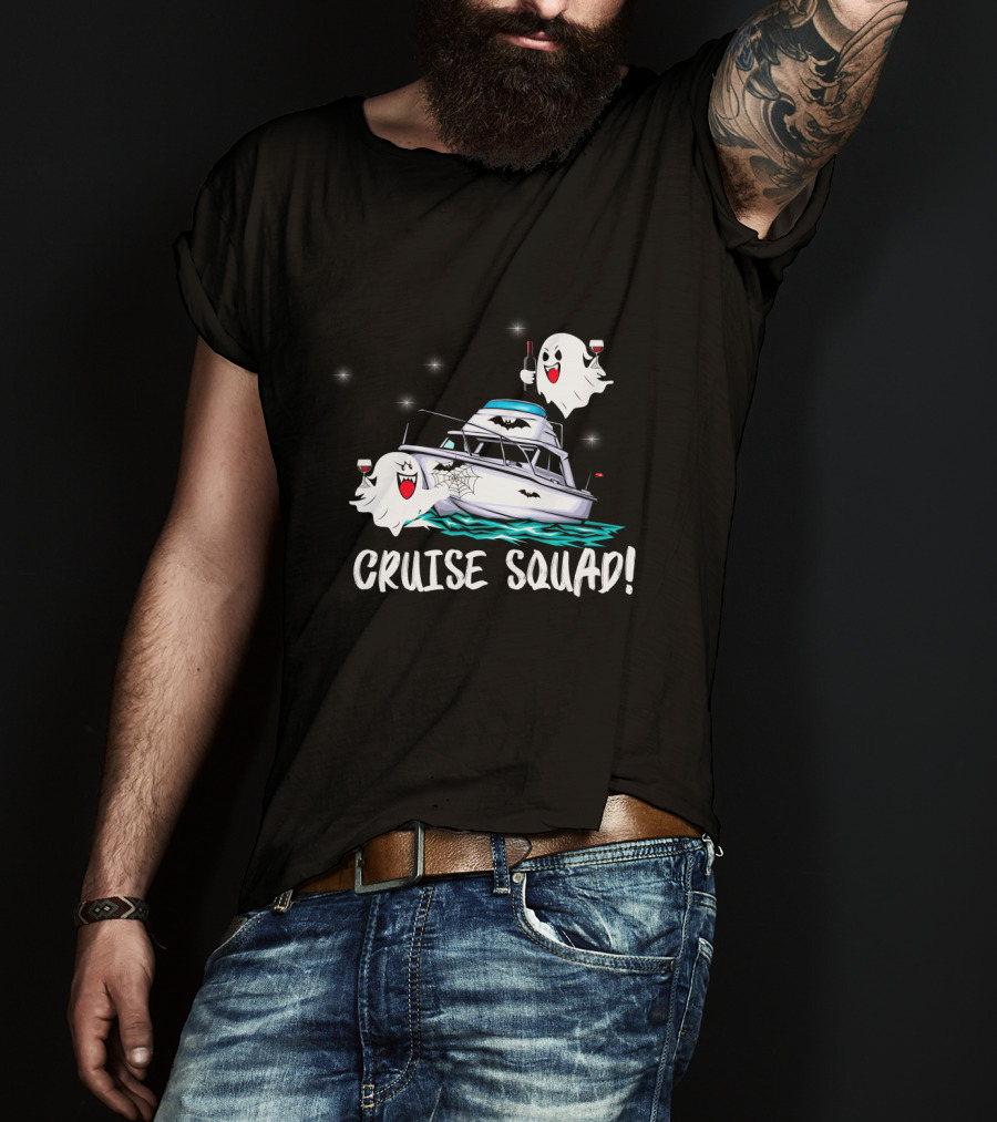 CRUISE SQUAD Ghosts Boat Halloween Party T-Shirt