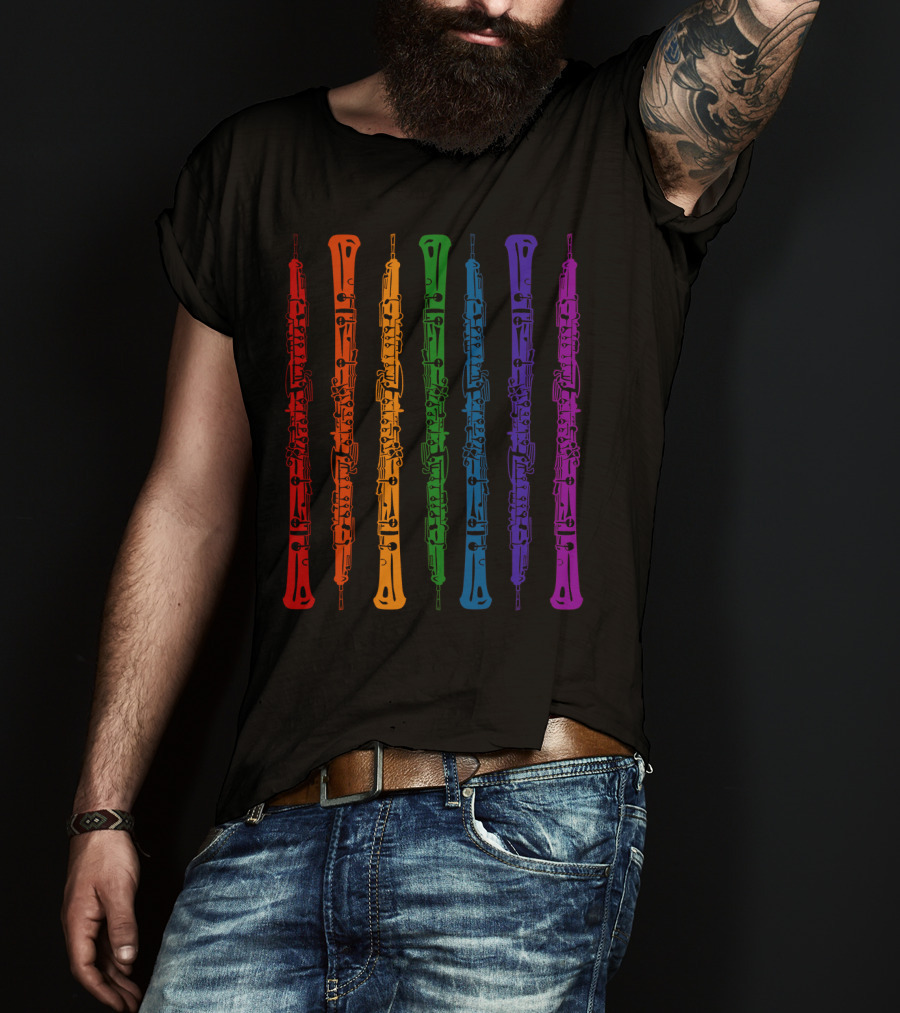 Clarinet Colorful Rainbow Smart Clarinet Player T-Shirt