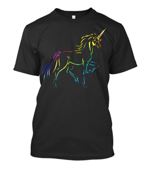 Rainbow Unicorn Horse T-Shirt