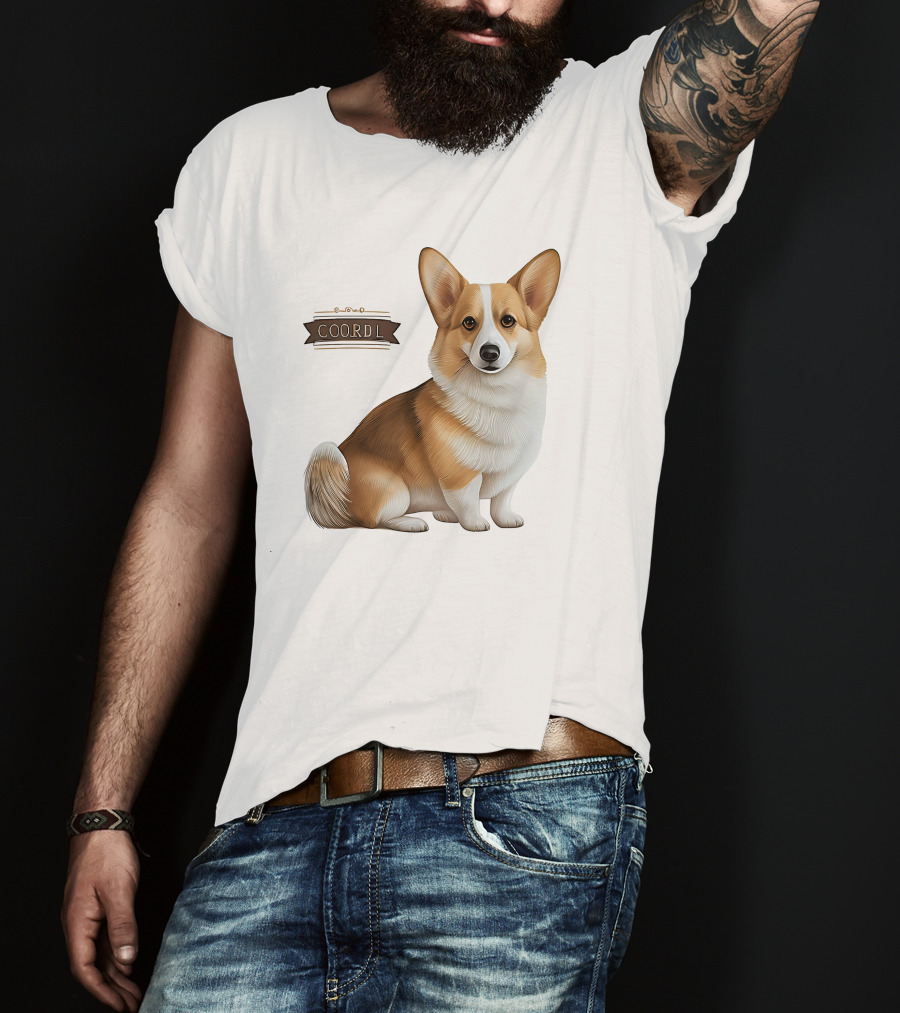 Coor D L Cute Corgi Dog T-Shirt